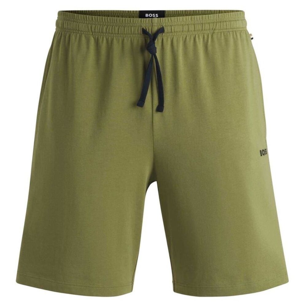 Boss Mens Regular Jersey Shorts / Mid Green